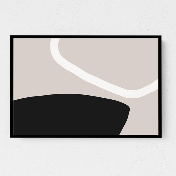 Small Landscape Here With You Canvas Wall Art Print Black Frame 40x27