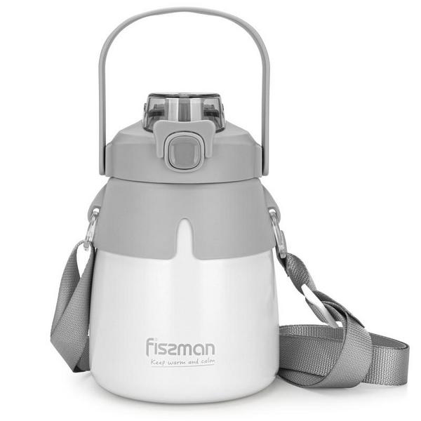 Fissman Double Wall Vacuum Flask 800ml Gray Stainless Steel