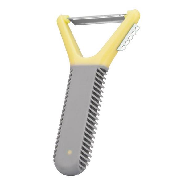 Fissman Multi-Function Stainless Steel Y-Shaped Peeler Yellow 13cm